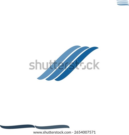 The elements are the same as the waves. Unique logo, especially for you.