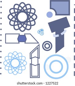 elementos y formas del diseño (ver series)vector