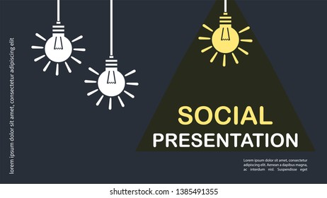Elements for slide presentations. Flyer, brochure, corporate report, marketing, advertising, annual report, banner