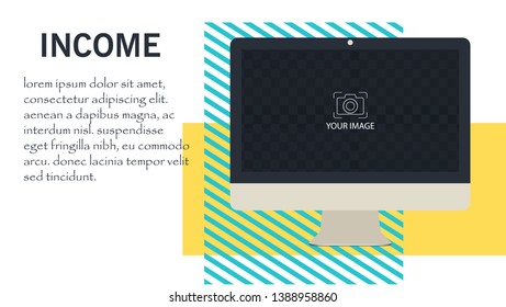 Elements for slide presentations. Flyer, brochure, corporate report, marketing, advertising, annual report, banner