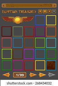 Elements for slots game. Vector illustration