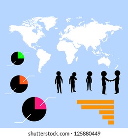 Elements are small icons Finance make in businessman concept .Vector illustration.