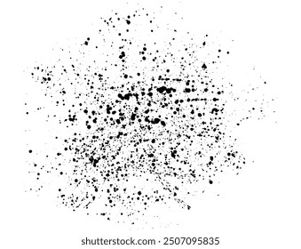 Elements of spray paint,  ink blots. Vector illustration
