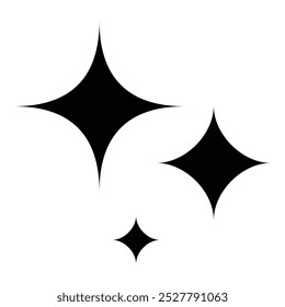Elements of stars in black based color
