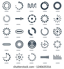 Elements Such As Loading, Loading icon vector illustration on white background. Universal 25 icons set.
