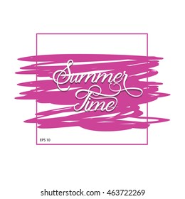 Elements for Summer calligraphic designs
