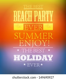 elements for Summer Holidays with background  /beach /calligraphic designs/ ornaments / labels/ vector collection