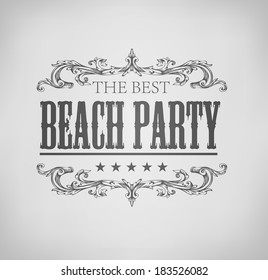 elements for Summer Holidays / calligraphic designs/ ornaments / labels