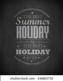 elements for Summer Holidays with colorful background  / calligraphic designs/ ornaments / labels