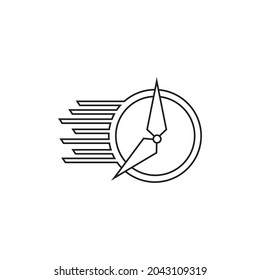 elements of time and speed.simple and modern. can be used for icons or logos.