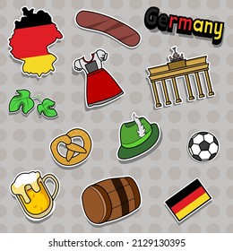 Sticker mit Bayerische Flagge Flagge Herz von emeksedesign