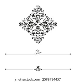 Elements of traditional Thai ornament pattern