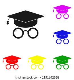 Elements of University avatar. Education in multi colored icons. Premium quality graphic design icon. Simple icon for websites, web design, mobile app, info graphics on white background