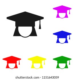 Elements of University avatar. Education in multi colored icons. Premium quality graphic design icon. Simple icon for websites, web design, mobile app, info graphics on white background