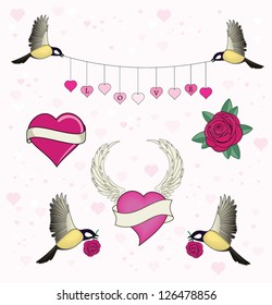 elements for valentine day