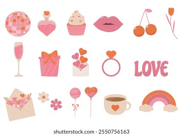  Elements for Valentine's day. vector elements.