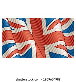 
Elements vintage flag of united kingdom closeup background