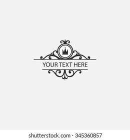 Elements vintage Isolated - Vector Illustration, Graphic Design Editable. Calligraphic Borders And Page Decoration
