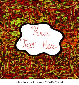 Elements white, red and brown on colors. Design. Seamless Print. Vector illustration. Cute fabric pattern. Flat doodles.