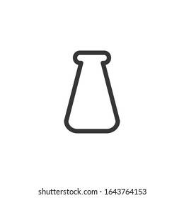 Elenmeyer Icon Vector illustration. Elenmeyer Flask, Laboratory Beaker Symbol.