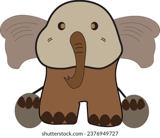 elephan clipart graphic work design.