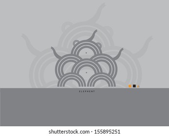 Elephant abstract