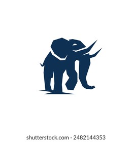 elephant abstract logo modern style