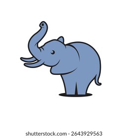 elephant abstract logo modern style