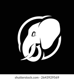 elephant abstract logo modern style
