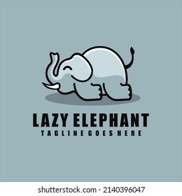 Elephant Abstract Vector Logo Template, Sign or Icon.