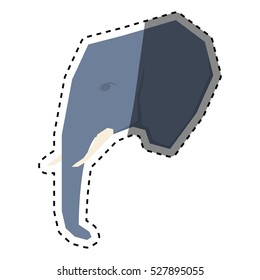 elephant african animal icon vector illustration graphic design