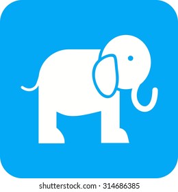 Elephant, african, trunk icon vector image. Can also be used for Animals and Insects. Suitable for mobile apps, web apps and print media.