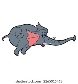 Elefantenkartoon, Vektorbild