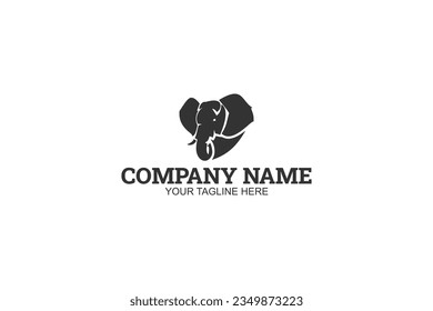 Elephant animal Company Logo Vector Illustration. Suitable for business company, modern company, etc.