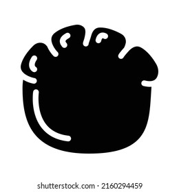 elephant animal hoof print glyph icon vector. elephant animal hoof print sign. isolated contour symbol black illustration