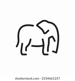 elephant animal icon sign vector