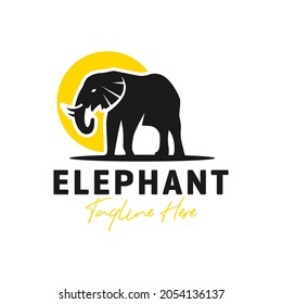 elephant animal inspiration illustration logo design