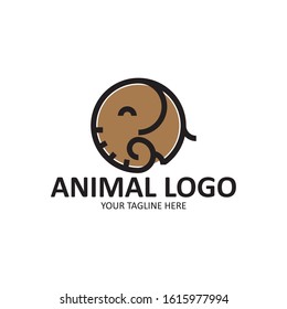 elephant animal logo vector illustration