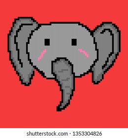 elephant animal pixel