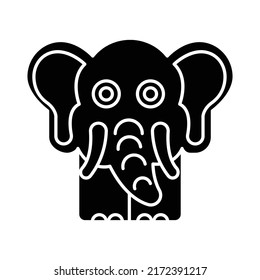 Elephant animal Vector icon which is suitable for commercial work and easily modify or edit it

