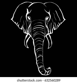 elephant, animal, vector, illustration