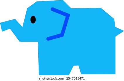 Elephant animal vector image or clipart