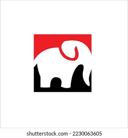 elephant animal vector logo design