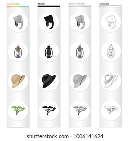 Elephant, animal, wild, and other web icon in cartoon style.Safari, Africa, tourism, icons in set collection.