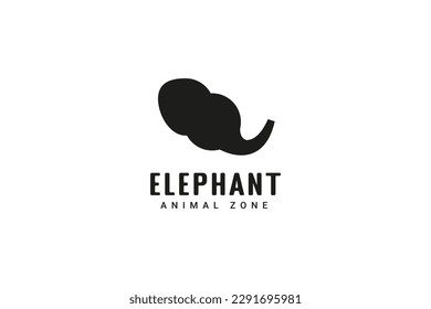 Elefantentierzone-Logo, Vektorsymbol