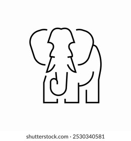 elephant animals icon sign vector