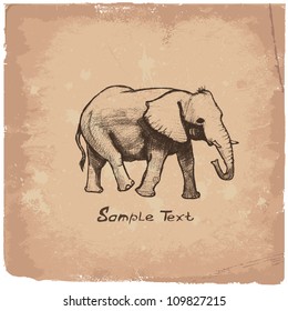Elephant Art drawing