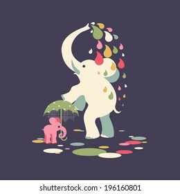 elephant and baby elephant