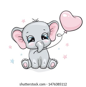 Elephant Bebe Dessin Ballon Images Stock Photos Vectors Shutterstock