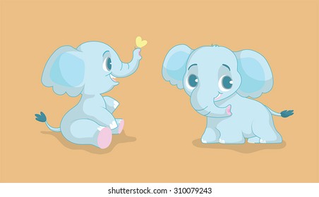 Elephant Baby so happy
